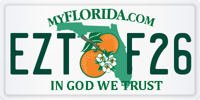 FL license plate EZTF26