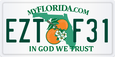 FL license plate EZTF31