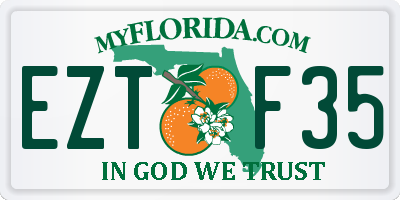 FL license plate EZTF35