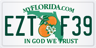 FL license plate EZTF39