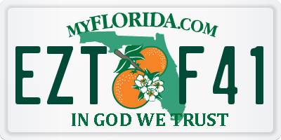 FL license plate EZTF41