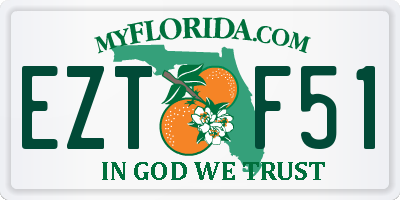 FL license plate EZTF51