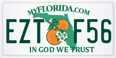 FL license plate EZTF56