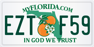 FL license plate EZTF59