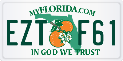 FL license plate EZTF61