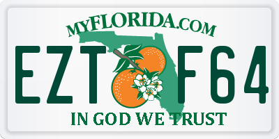 FL license plate EZTF64