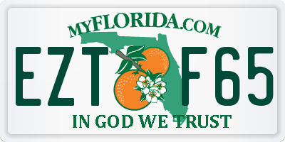 FL license plate EZTF65