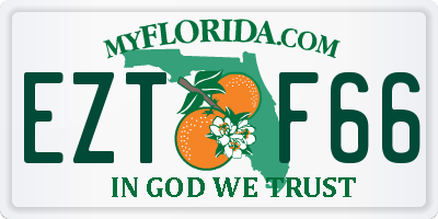 FL license plate EZTF66