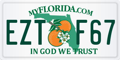 FL license plate EZTF67