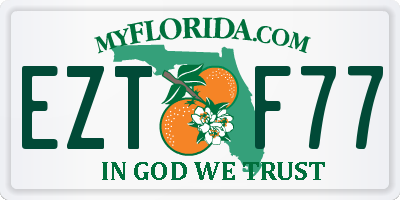 FL license plate EZTF77