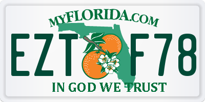 FL license plate EZTF78