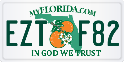 FL license plate EZTF82