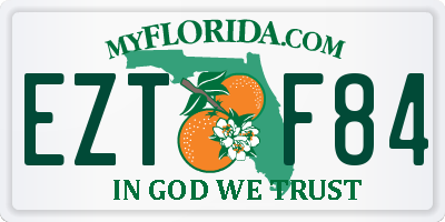 FL license plate EZTF84