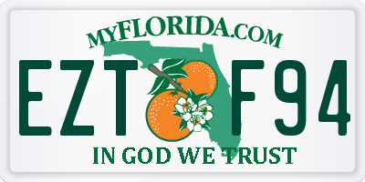 FL license plate EZTF94