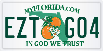 FL license plate EZTG04