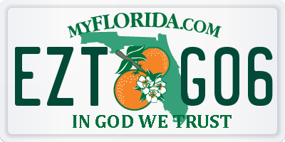 FL license plate EZTG06