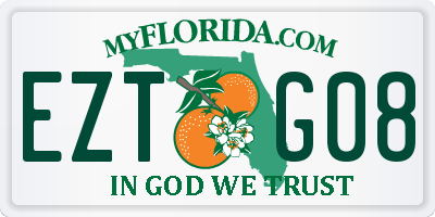 FL license plate EZTG08