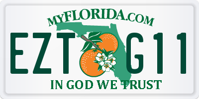 FL license plate EZTG11