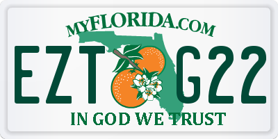 FL license plate EZTG22