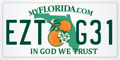 FL license plate EZTG31