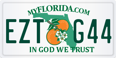 FL license plate EZTG44