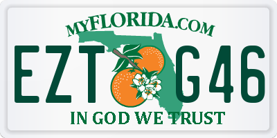 FL license plate EZTG46