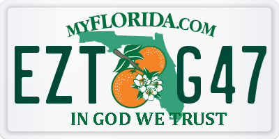 FL license plate EZTG47