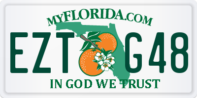 FL license plate EZTG48