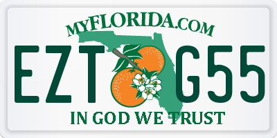 FL license plate EZTG55