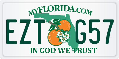 FL license plate EZTG57