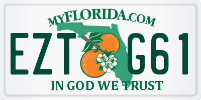 FL license plate EZTG61