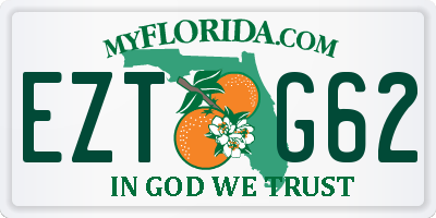 FL license plate EZTG62