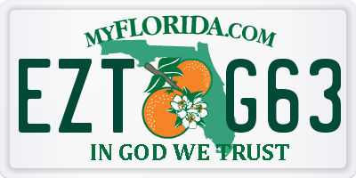 FL license plate EZTG63