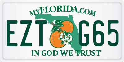 FL license plate EZTG65