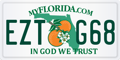 FL license plate EZTG68