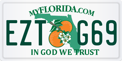 FL license plate EZTG69