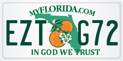 FL license plate EZTG72