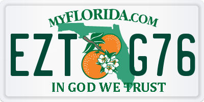 FL license plate EZTG76