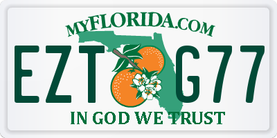 FL license plate EZTG77