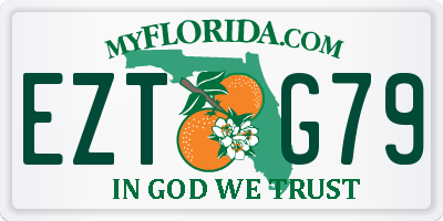 FL license plate EZTG79