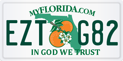 FL license plate EZTG82