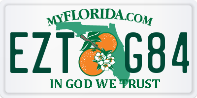 FL license plate EZTG84