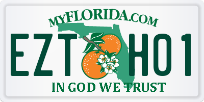 FL license plate EZTH01