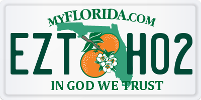 FL license plate EZTH02