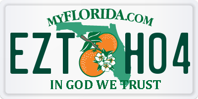 FL license plate EZTH04