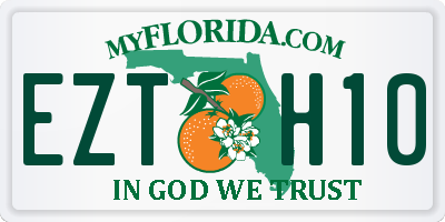 FL license plate EZTH10