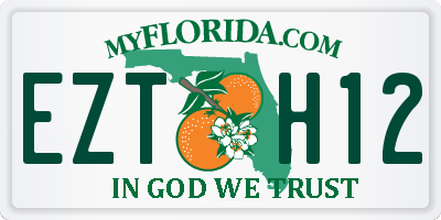 FL license plate EZTH12