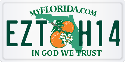 FL license plate EZTH14