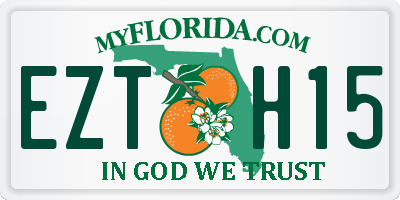 FL license plate EZTH15