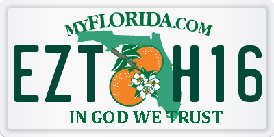 FL license plate EZTH16